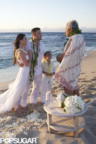 Megan Fox and Brian Austin Green wed in Hawaii during June 2010 before his son Kassius.
Megan Fox and Brian Austin Green wed in Hawaii during June 2010 before his son Kassius.