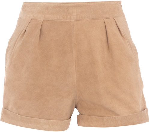 Suede shorts