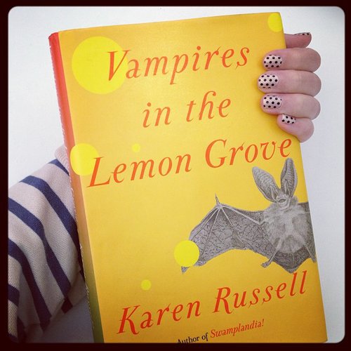 We shared one of our must reads — Karen Russell's collection of short stories, Vampires in the Lemon Grove — along with some polka-dot nails on our Instagram.
We shared one of our must reads — Karen Russell's collection of short stories, Vampires in the Lemon Grove — along with some polka-dot nails on our Instagram.