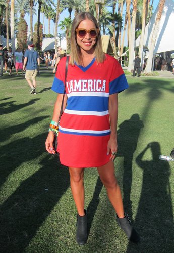 This Coachella attendee showed off her stripes in a jersey dress and ankle boots.
Source: Chi Diem Chau
This Coachella attendee showed off her stripes in a jersey dress and ankle boots.
Source: Chi Diem Chau