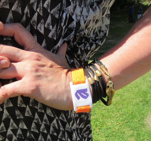 A little leather and reptile wrist action is a sleek new take on the stacked-bracelet trend.
A little leather and reptile wrist action is a sleek new take on the stacked-bracelet trend.