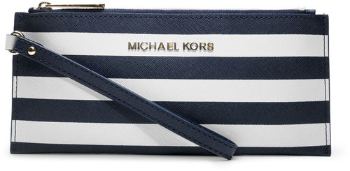 MICHAEL Michael Kors  Small Jet Set Striped Zip Pouch