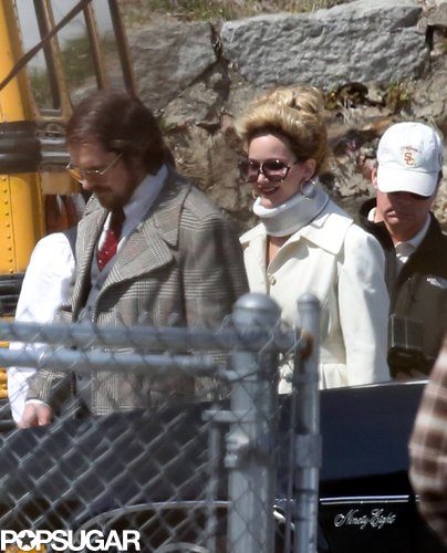 Jennifer Lawrence and Christian Bale were on set together in Boston.
Jennifer Lawrence and Christian Bale were on set together in Boston.