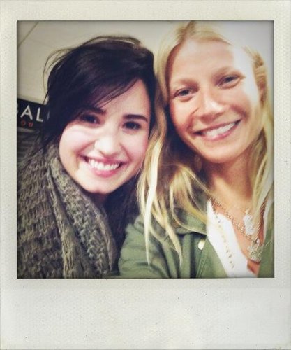 Gwyneth Paltrow and Demi Lovato wore matching army-inspired jackets during an airport meet-up.
Source: Twitter user GwynethPaltrow
Gwyneth Paltrow and Demi Lovato wore matching army-inspired jackets during an airport meet-up.
Source: Twitter user GwynethPaltrow
