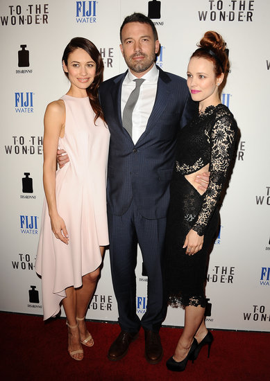 Ben Affleck caught up with Rachel McAdams and Olga Kurylenko on the red carpet at the LA premiere of their film To the Wonder.
Ben Affleck caught up with Rachel McAdams and Olga Kurylenko on the red carpet at the LA premiere of their film To the Wonder.