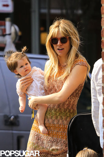 Sienna Miller Shows Love For Marlowe in NYC Sienna Miller Shows Love For Marlowe in NYC
