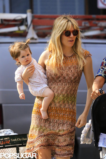 Sienna Miller cradled her daughter Marlowe Sturridge in NYC on Wednesday.
Sienna Miller cradled her daughter Marlowe Sturridge in NYC on Wednesday.