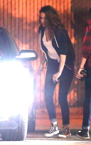 Kristen Stewart was dressed down in jeans and Converse.
Kristen Stewart was dressed down in jeans and Converse.