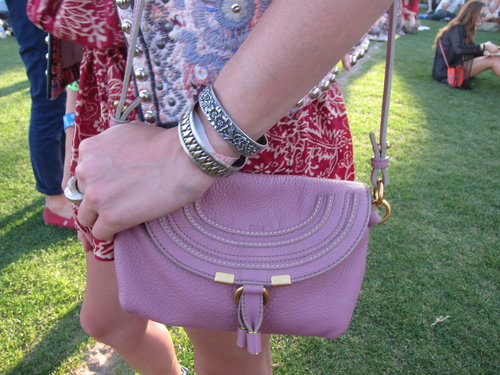 A Chloé Marcie Pouch Bag in the prettiest shade of lavender caught our eye with lovely stitched leather detailing.
A Chloé Marcie Pouch Bag in the prettiest shade of lavender caught our eye with lovely stitched leather detailing.