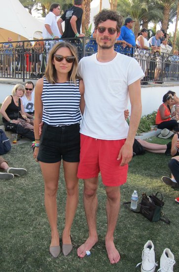 Sweet classic stripes on her, bright red shorts on him.
Sweet classic stripes on her, bright red shorts on him.