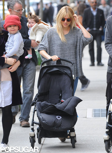 Sienna Miller wore red sunglasses for an NYC outing.
Sienna Miller wore red sunglasses for an NYC outing.