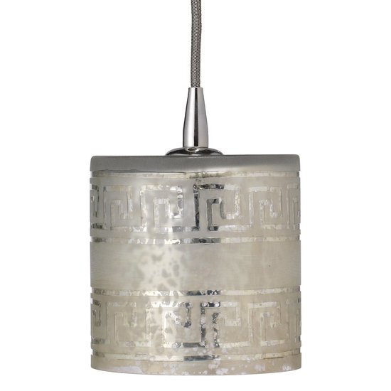 Greek key details give this etched glass pendant ($207) a modern, graphic look — classic with a twist. The sophisticated lighting would look elegant above a simple white desk or over a unique nightstand.
Greek key details give this etched glass pendant ($207) a modern, graphic look — classic with a twist. The sophisticated lighting would look elegant above a simple white desk or over a unique nightstand.