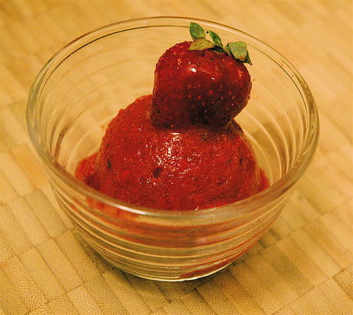 Strawberries: Strawberry Sorbet Strawberries: Strawberry Sorbet