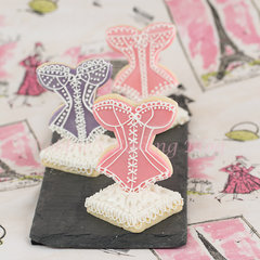 Romantic-Vintage Royal Icing and Fondant 3-D Sugar Cookies