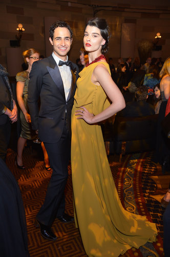 Zac Posen and Crystal Renn posed together inside of the As Good as Gold Magnum Ice Cream event.
Zac Posen and Crystal Renn posed together inside of the As Good as Gold Magnum Ice Cream event.