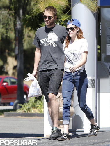 Robert Pattinson Gets Cute With His Pup During an Outing With Kristen Stewart Robert Pattinson Gets Cute With His Pup During an Outing With Kristen Stewart