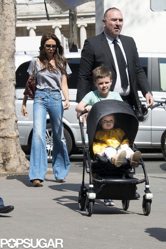 Victoria Beckham Joins Her Family in Paris Victoria Beckham Joins Her Family in Paris