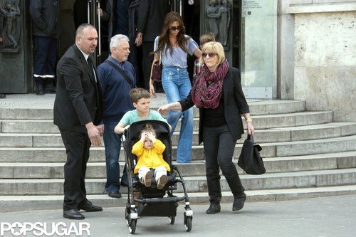 Victoria Beckham Joins Her Family in Paris Victoria Beckham Joins Her Family in Paris