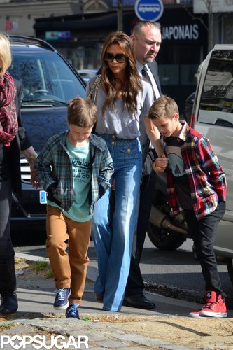 Victoria Beckham Joins Her Family in Paris Victoria Beckham Joins Her Family in Paris