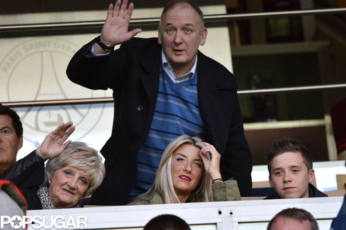 Brooklyn Beckham sat in the stands with David Beckham's parents and sister.
Brooklyn Beckham sat in the stands with David Beckham's parents and sister.