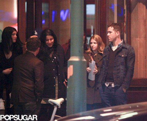 Gemma Arterton, Anna Kendrick, and Ryan Reynolds left dinner in Berlin.
Gemma Arterton, Anna Kendrick, and Ryan Reynolds left dinner in Berlin.
