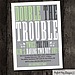 Double the Trouble Invitation
