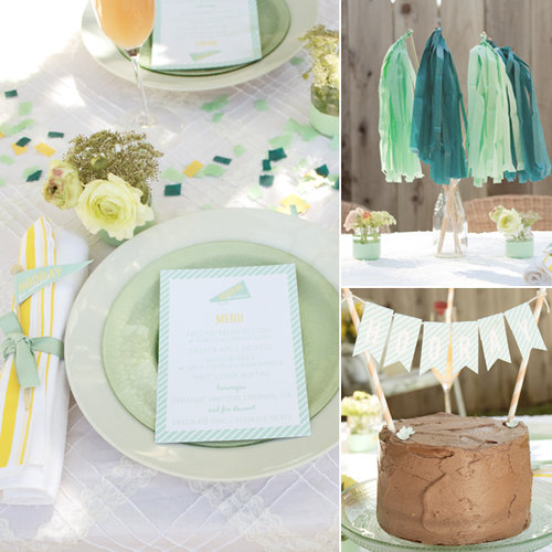A Minty Fresh "Hooray For Baby" Shower A Minty Fresh "Hooray For Baby" Shower