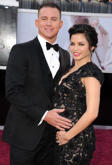 Channing Tatum posed with his pregnant wife Jenna Dewan at the 2013 Oscars.
Channing Tatum posed with his pregnant wife Jenna Dewan at the 2013 Oscars.
