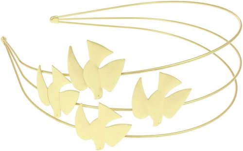 Capelli New York Triple Row Metal Bird Headband