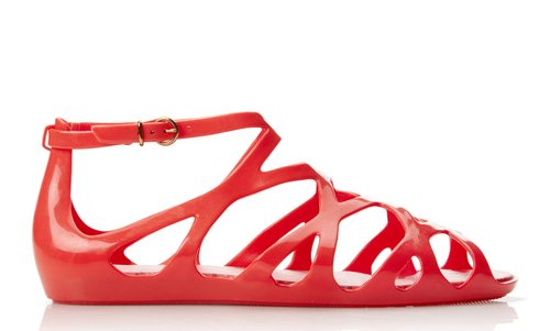 Brazilian shoe brand Melissa teamed up with Forever 21 on a summery sandal collection officially called Mel For Forever 21. The lineup of colorful jellies includes thong styles as well as more traditional gladiator versions in slick red, navy, black, and white. Of course, the most enticing selling point may be the price, which is — in line with Forever 21 — very affordable. You can shop the collection here and now.
Brazilian shoe brand Melissa teamed up with Forever 21 on a summery sandal collection officially called Mel For Forever 21. The lineup of colorful jellies includes thong styles as well as more traditional gladiator versions in slick red, navy, black, and white. Of course, the most enticing selling point may be the price, which is — in line with Forever 21 — very affordable. You can shop the collection here and now.