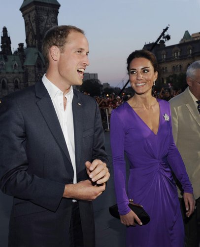 Kate Middleton and Prince William were glowing as they toured Canada in July 2011.
Kate Middleton and Prince William were glowing as they toured Canada in July 2011.