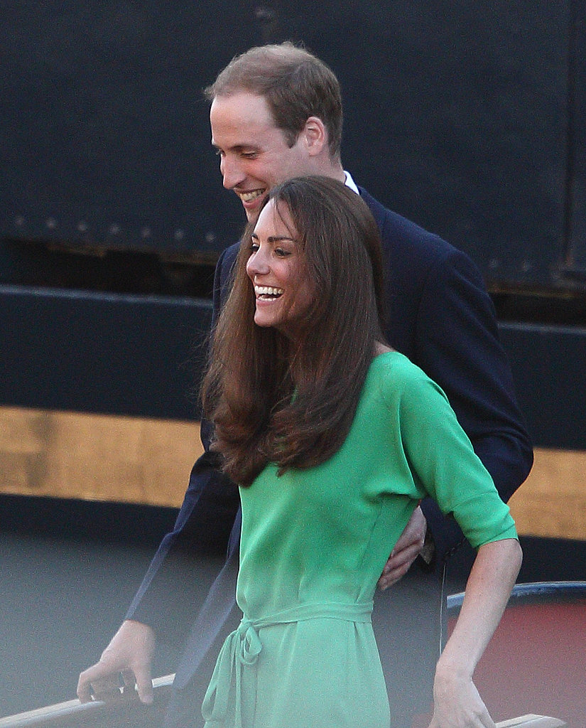 Kate and William let out a laugh at the July 2011 prewedding festivities of Zara Phillips and Mike Tindall in Scotland.
Kate and William let out a laugh at the July 2011 prewedding festivities of Zara Phillips and Mike Tindall in Scotland.
