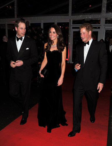 Kate Middleton was the center of attention with Princes William and Harry by her side at London's Sun Military Awards in December 2011.
Kate Middleton was the center of attention with Princes William and Harry by her side at London's Sun Military Awards in December 2011.