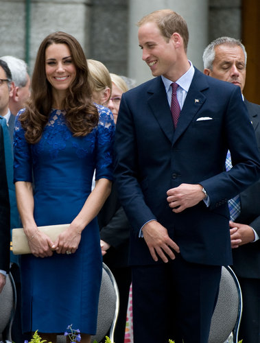 Prince William gave Kate Middleton a loving glance during their July 2011 visit to Quebec City.
Prince William gave Kate Middleton a loving glance during their July 2011 visit to Quebec City.