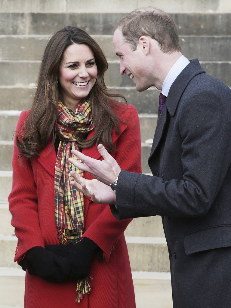 Will and Kate shared a laugh during a two-day tour of Scotland in 2013.
Will and Kate shared a laugh during a two-day tour of Scotland in 2013.