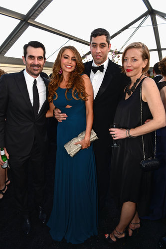 Sofia Vergara and Nick Loeb said hello to Ty and Holly Burrell.
Sofia Vergara and Nick Loeb said hello to Ty and Holly Burrell.