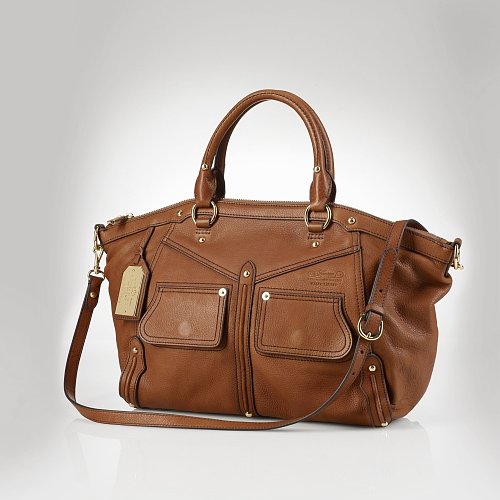 Ralph Lauren Clearwater Leather Satchel