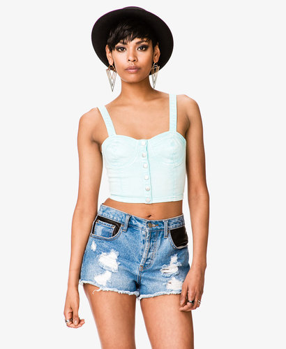 FOREVER 21 Denim Bustier