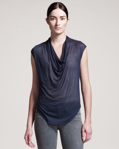 HELMUT Helmut Lang Voltage Drape-Front Top