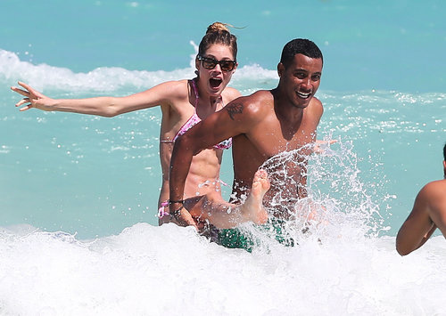 Doutzen Dons a Bikini For a Playful PDA Session With Sunnery Doutzen Dons a Bikini For a Playful PDA Session With Sunnery