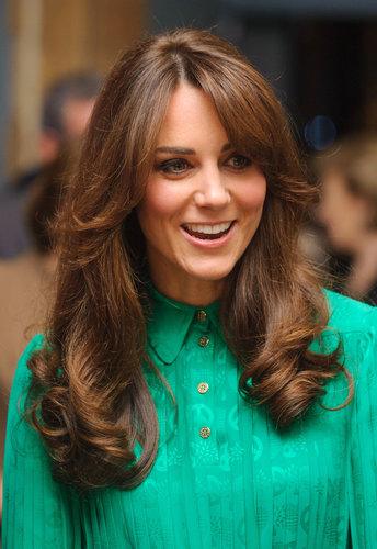 Kate debuted a beautiful blowout along with some new bangs at the opening of the Natural History Museum's Treasure Gallery in 2012.
Kate debuted a beautiful blowout along with some new bangs at the opening of the Natural History Museum's Treasure Gallery in 2012.