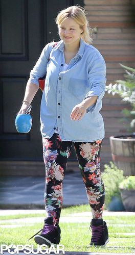 Kristen Bell stepped out in LA for the first time since giving birth last month.
Kristen Bell stepped out in LA for the first time since giving birth last month.