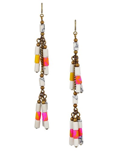 Sure, these Isabel Marant Howlite beaded earrings ($165) may be a bit of a splurge, but I can't help but think that they'd go with almost everything I'll be wearing this Summer. I've got music festivals on the brain, and while the point is to keep things simple, I think these dangling boho earrings will add just the right amount of dynamic.
— Marisa Tom
Sure, these Isabel Marant Howlite beaded earrings ($165) may be a bit of a splurge, but I can't help but think that they'd go with almost everything I'll be wearing this Summer. I've got music festivals on the brain, and while the point is to keep things simple, I think these dangling boho earrings will add just the right amount of dynamic.
— Marisa Tom
