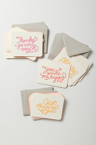 Don't moms just love sending cards? Why not give yours Moglea Every Occasion Note Card Set ($22)? Every time she sends one out, she'll think of you.
Don't moms just love sending cards? Why not give yours Moglea Every Occasion Note Card Set ($22)? Every time she sends one out, she'll think of you.