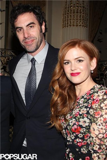 Isla Fisher was joined by her husband, Sacha Baron Cohen.
Isla Fisher was joined by her husband, Sacha Baron Cohen.