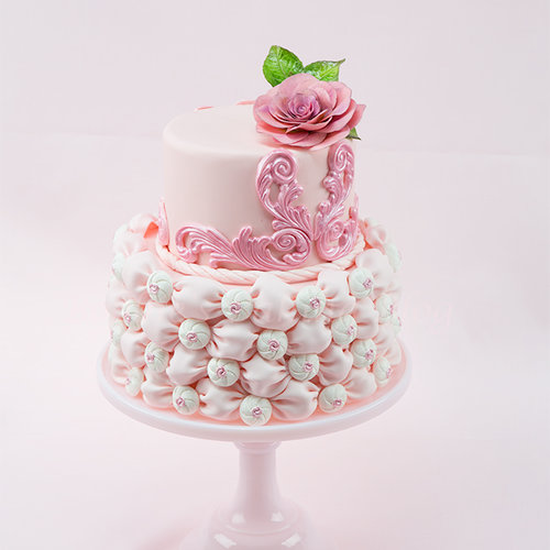 Fabric wedding Cake