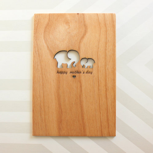 Cardtorial's laser-engraved wooden card ($10) is a gift in itself.
Cardtorial's laser-engraved wooden card ($10) is a gift in itself.