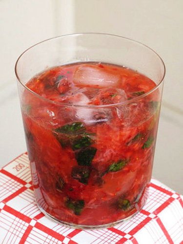 Strawberry-Ginger Caipirosca Strawberry-Ginger Caipirosca