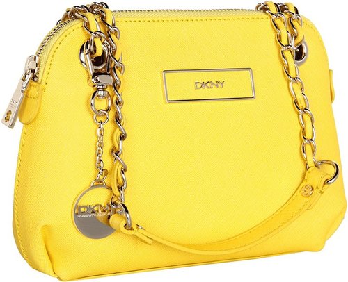 DKNY - Items - Saffiano Leather Small Round Crossbody (Green) - Bags and Luggage