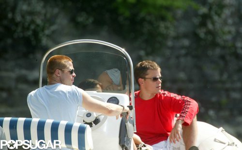 Brad Pitt and Matt Damon looked picture-perfect while boating on Lake Como in June 2004.
Brad Pitt and Matt Damon looked picture-perfect while boating on Lake Como in June 2004.